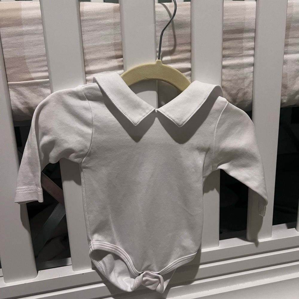 Kissy Kissy White Peter Pan Collar Bodysuit